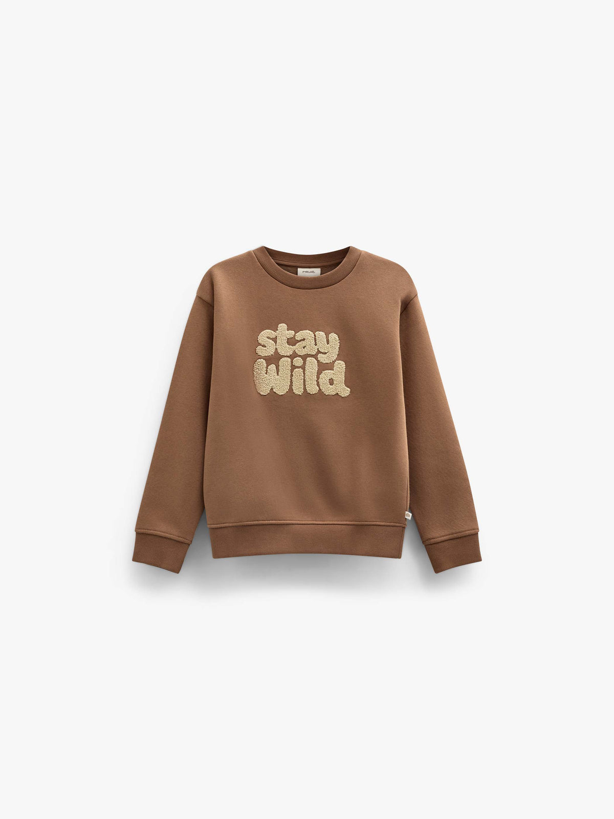 Front Print Crew Neck Sweatshirt - Kids - Toffee | 101620 Joel