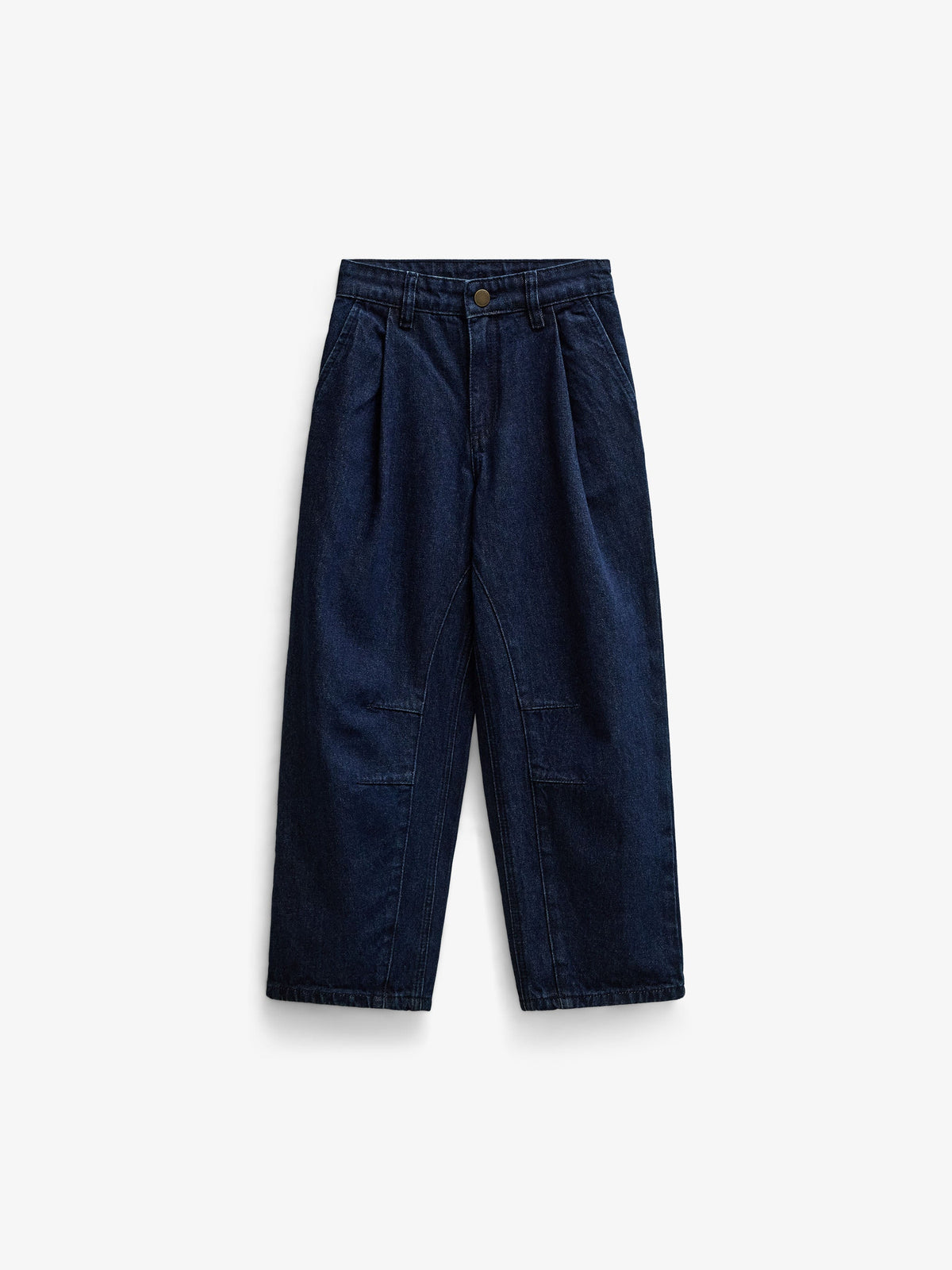 Wide-Leg Pleated Jeans - Tween - Dark Blue | 101648 Sadie
