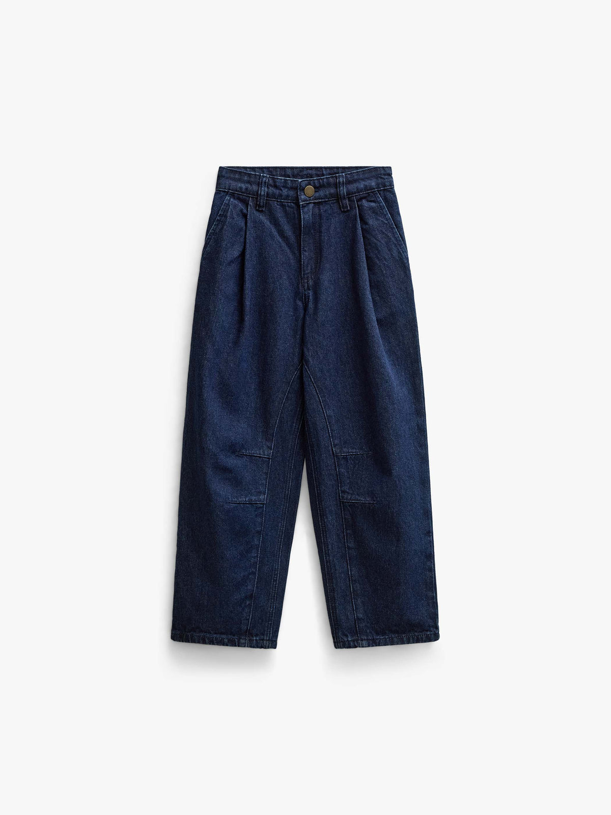 Wide-Leg Pleated Jeans - Tween - Dark Blue | 101648 Sadie