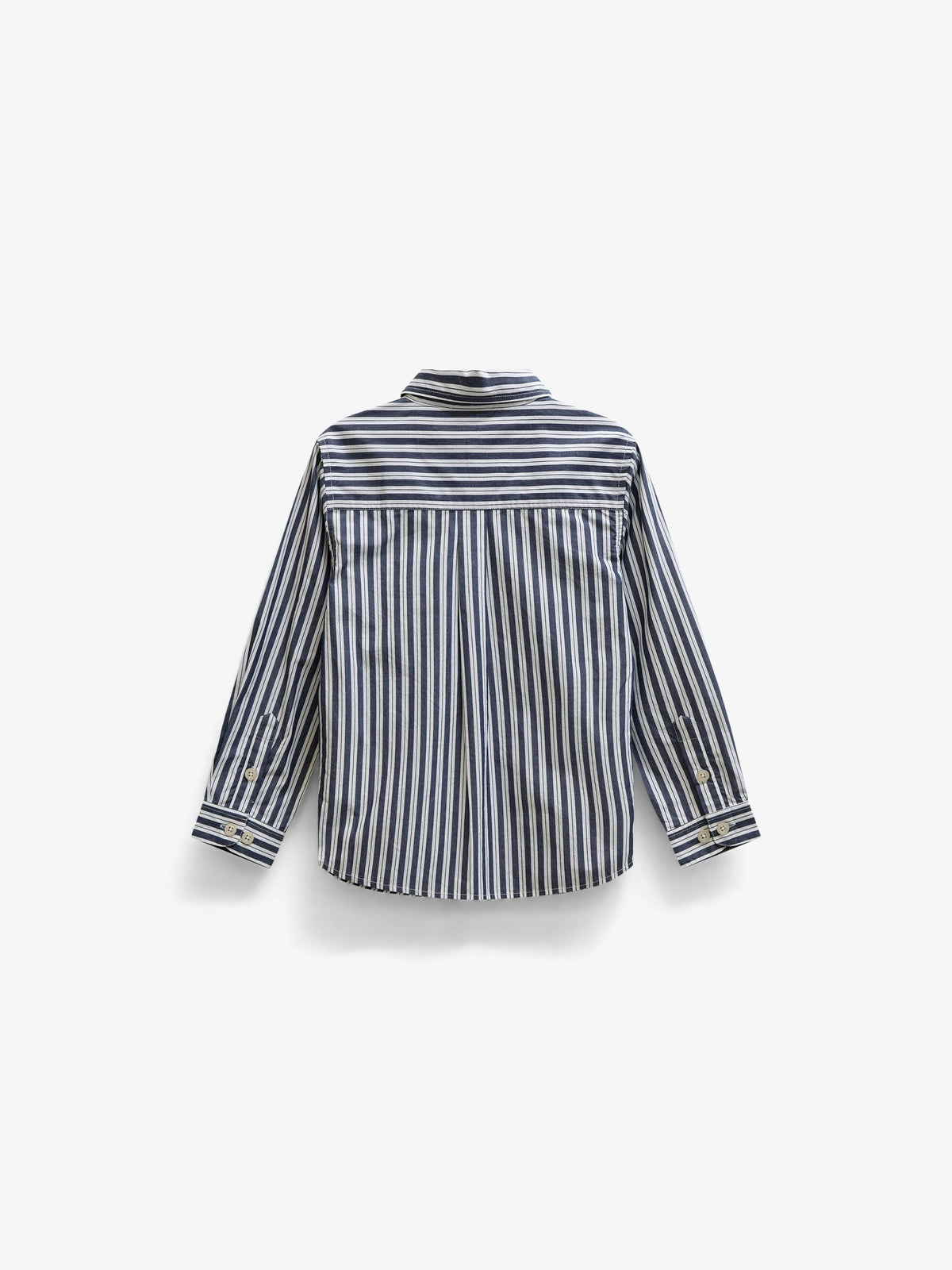 Striped Cotton Shirt - Kids - Navy Stripe | 101653 Milo