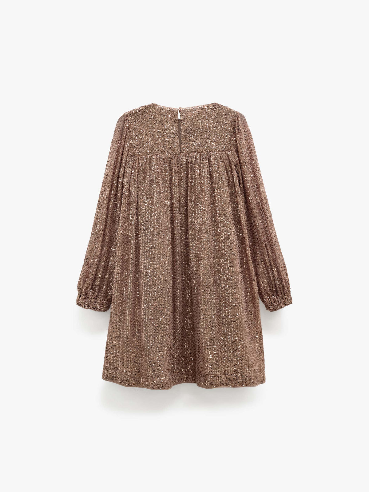 Sequin Dress - Tween - Light Brown | 101676 Amber