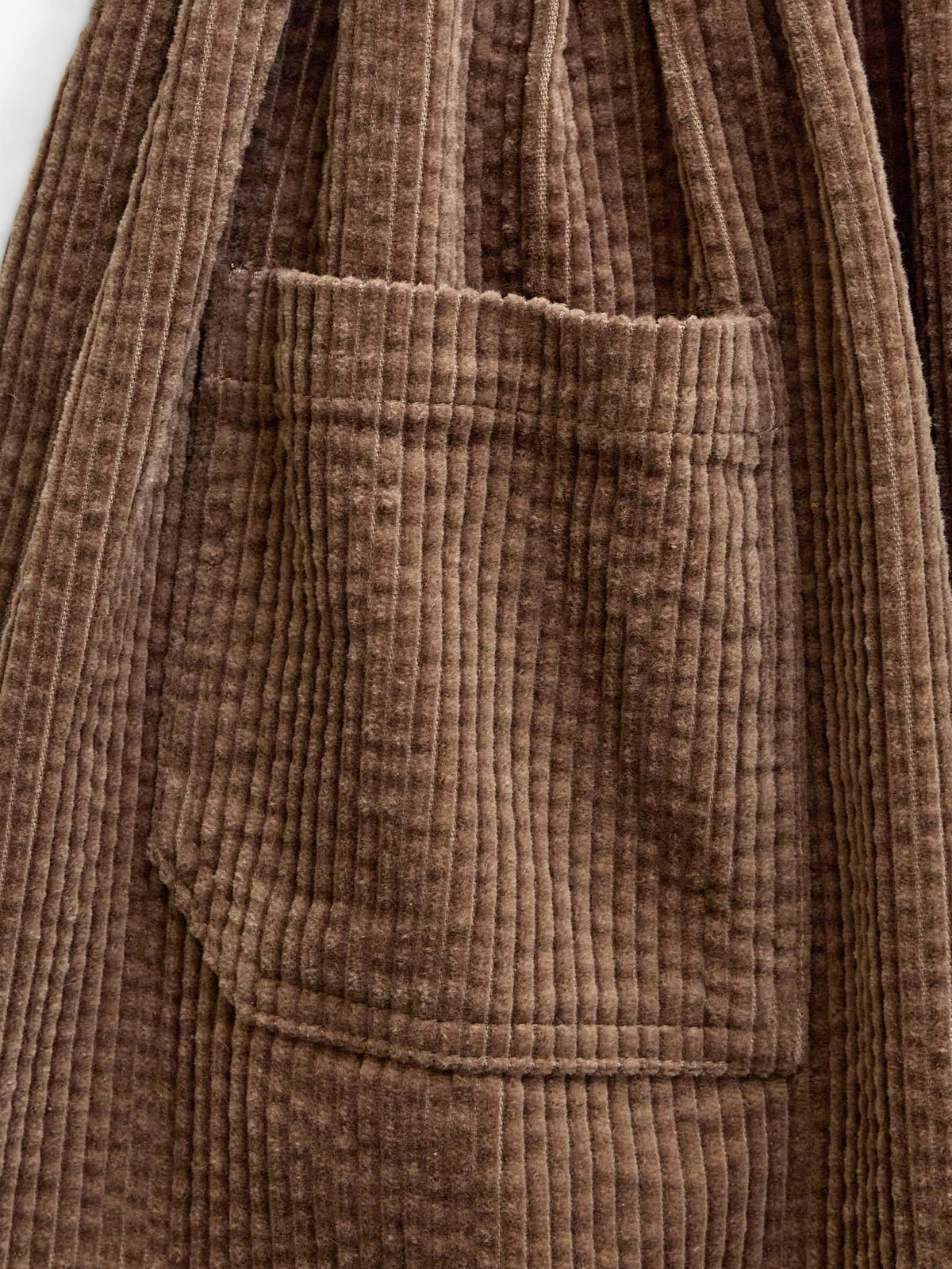 Corduroy Patch Pocket Skirt - Tween - Brown | 101680 Greta