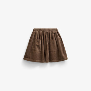 Corduroy Patch Pocket Skirt - Kids - Brown | 101679 Greta