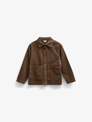 Corduroy Overshirt with Oversized Pockets - Tween - Brown | 101682 Greta