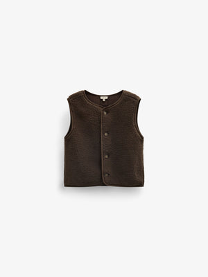 Teddy Vest - Tween - Dark Brown | 101686 Della