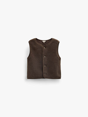 Teddy Vest - Tween - Dark Brown | 101686 Della