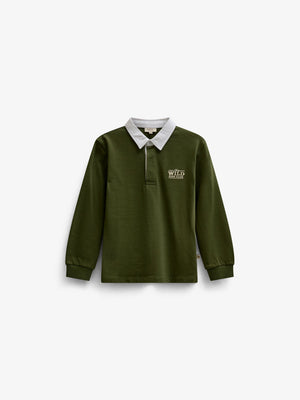 Long-Sleeve Jersey Polo - Tween - Moss Green | 101692 Ruben
