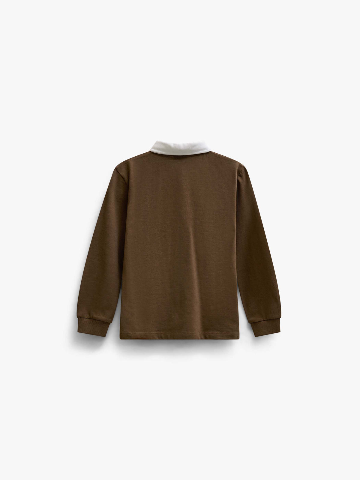 Long-Sleeve Jersey Polo - Kids - Dark Brown | 101693 Ruben