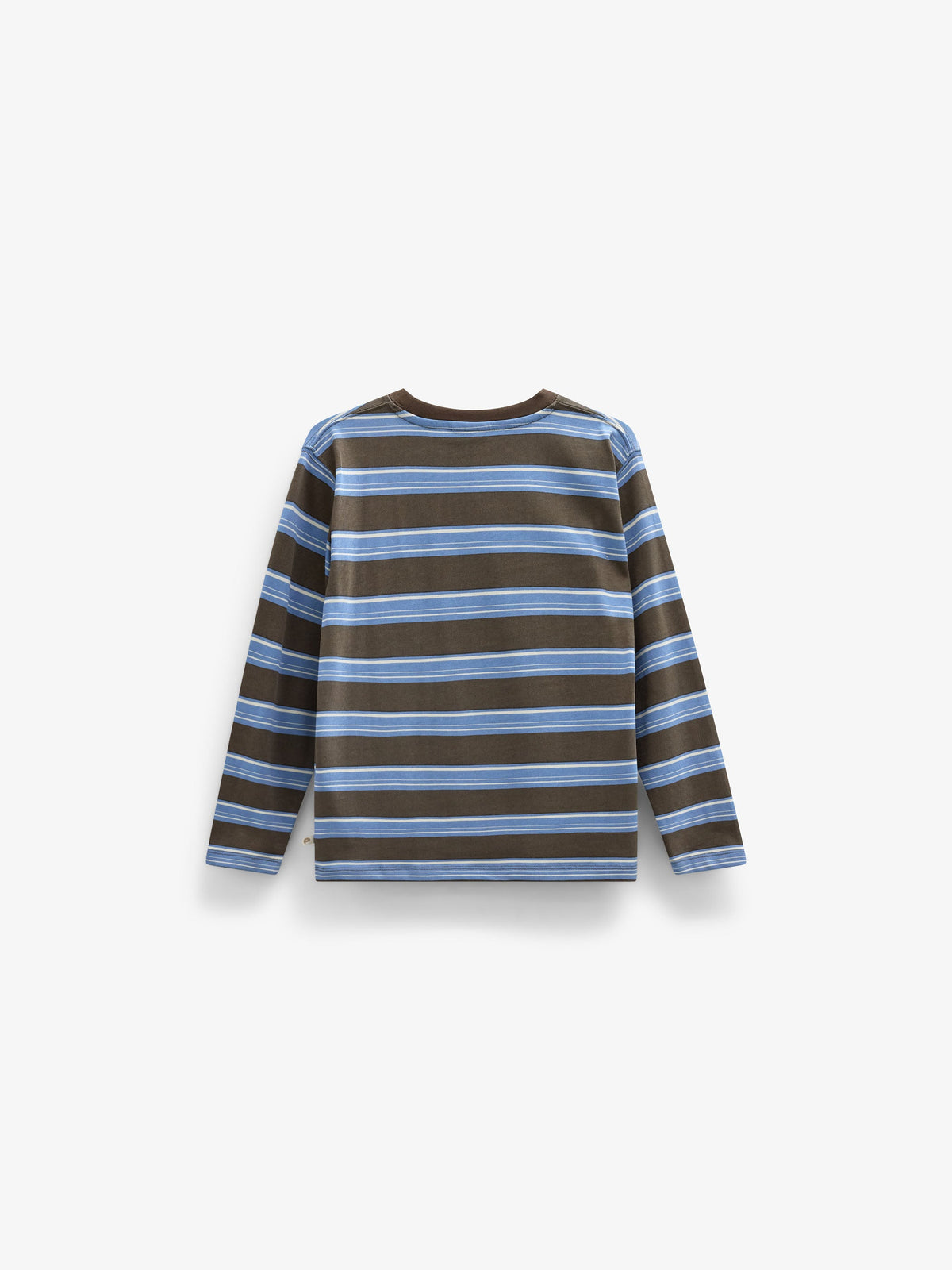 Striped Long-Sleeve T-Shirt - Tween - Brown /Blue | 101700 Hugo
