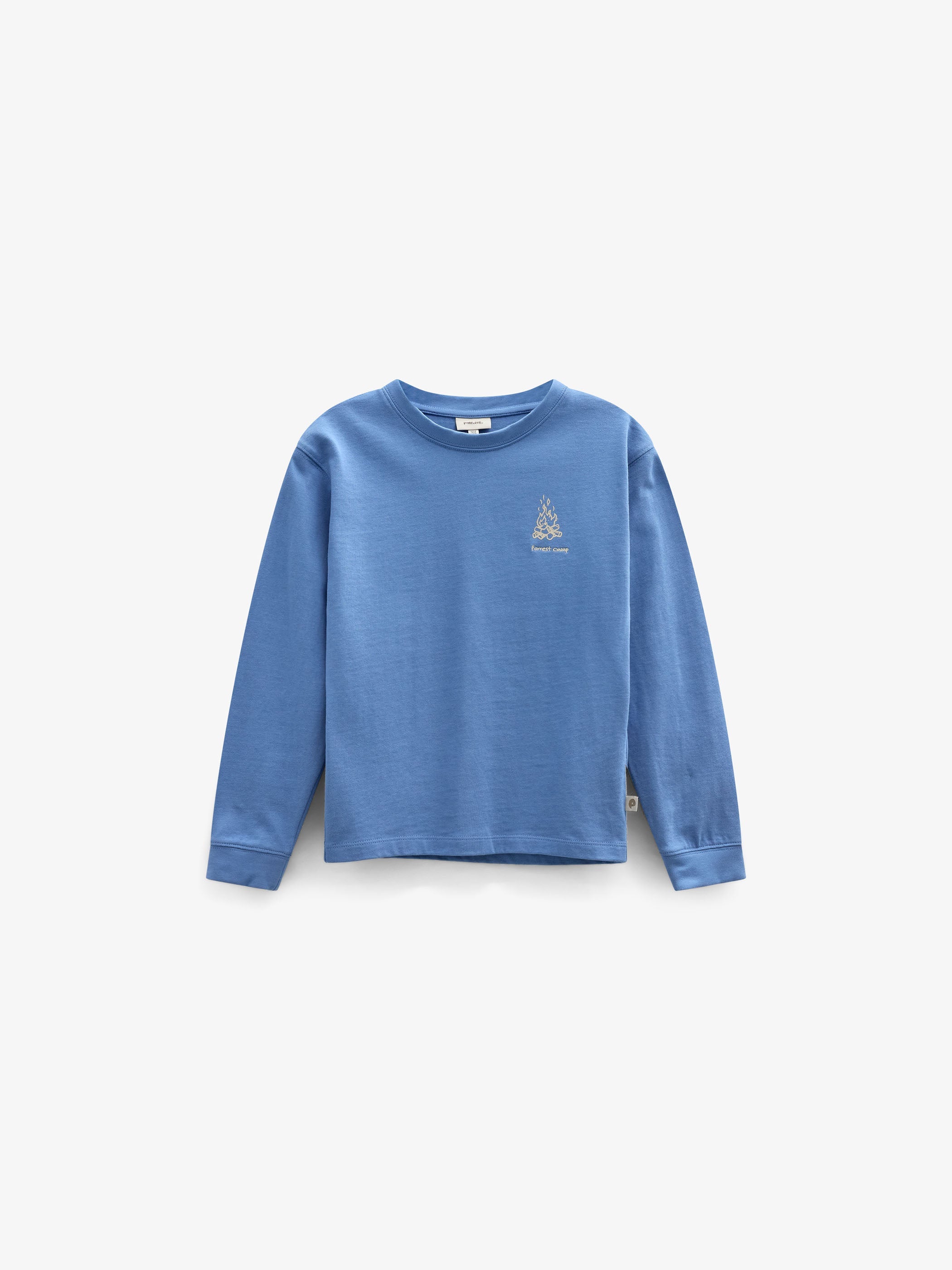 Long-Sleeve T-Shirt with Back Print - Tween - Dusty Blue | 101708 Weston