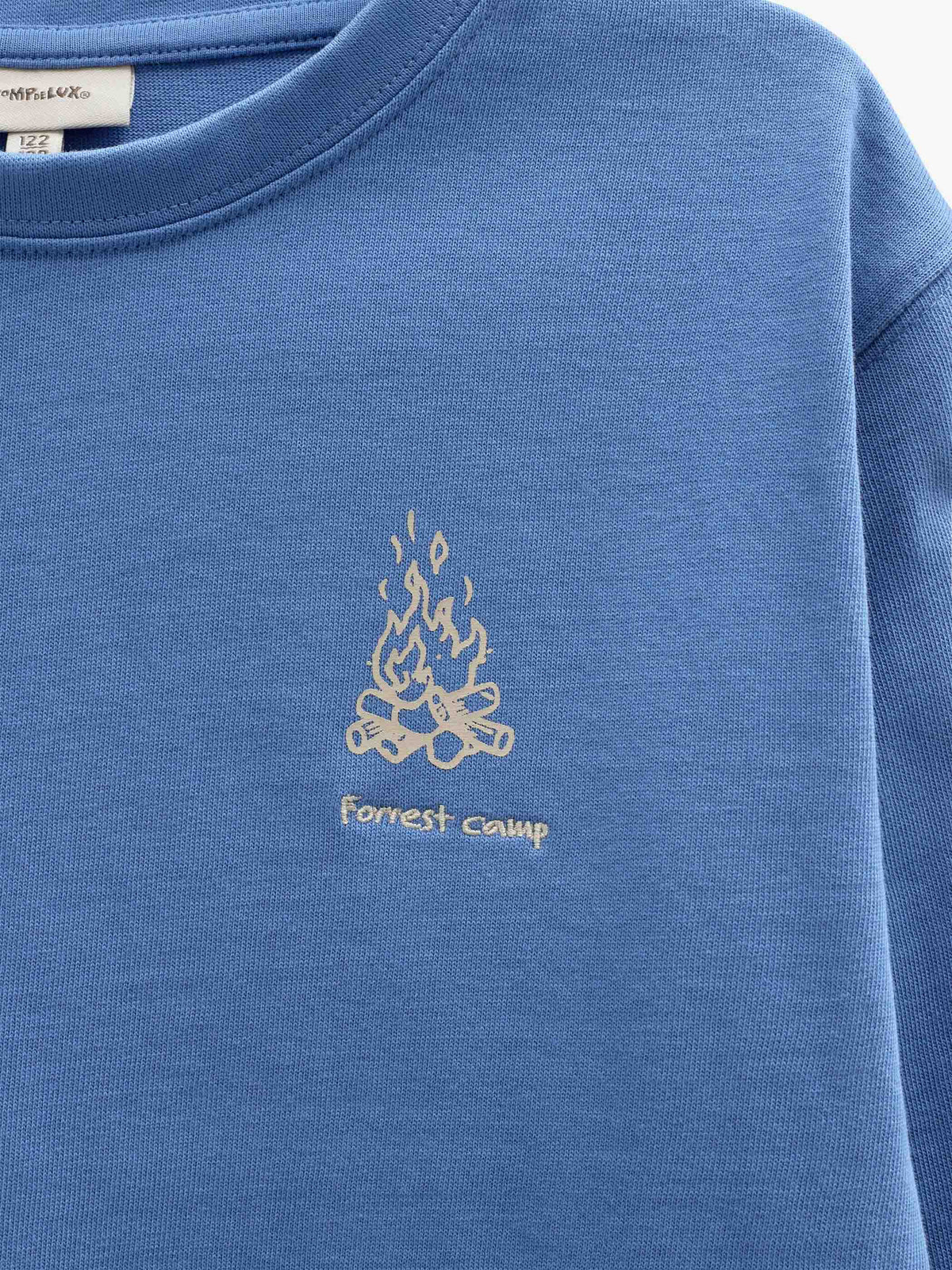 Long-Sleeve T-Shirt with Back Print - Tween - Dusty Blue | 101708 Weston