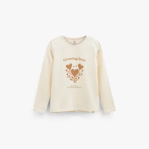 Long-Sleeve T-Shirt with Front Print - Kids - Offwhite | 101711 Piper