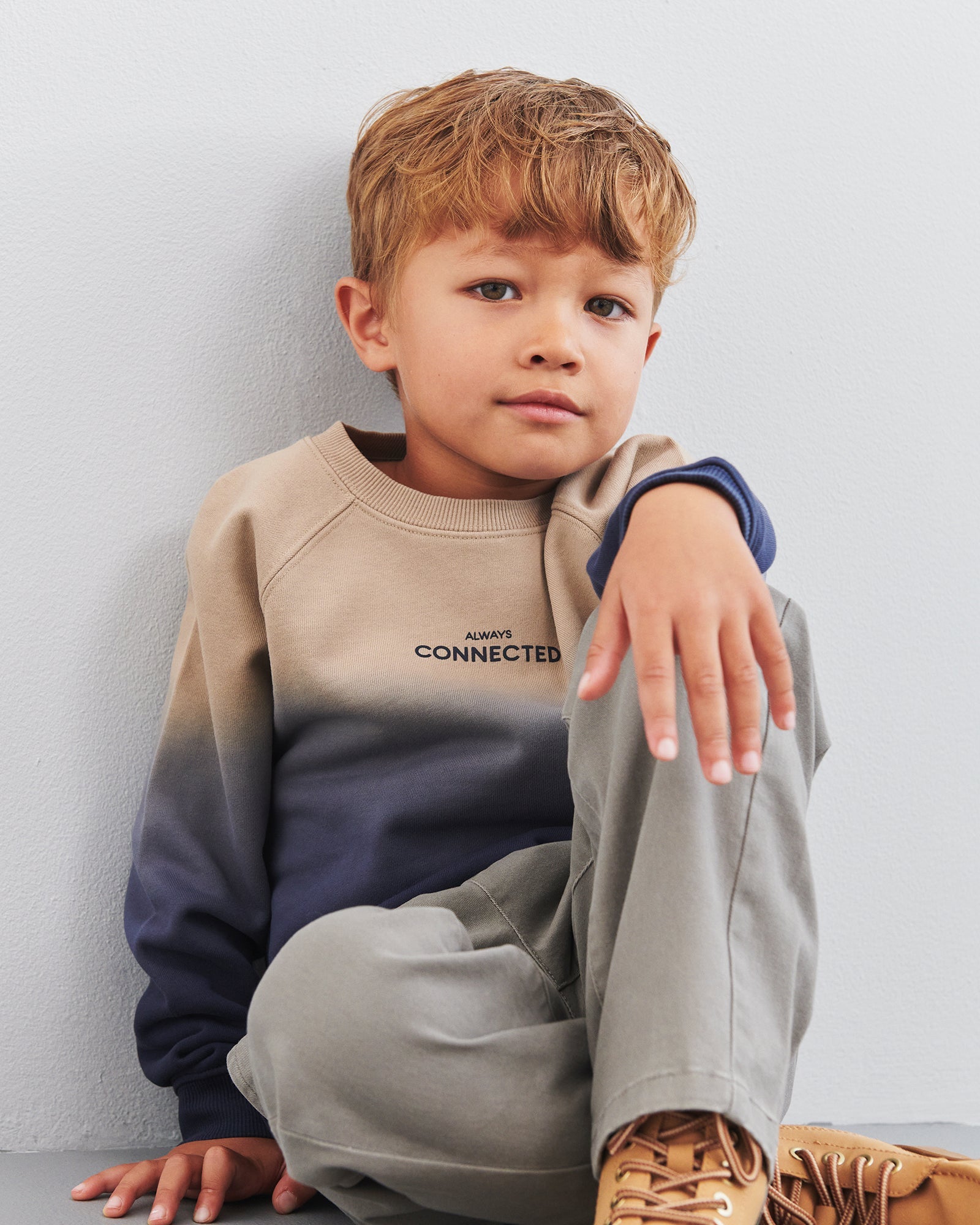 Casual Pull-on Chinos - Kids - Grey