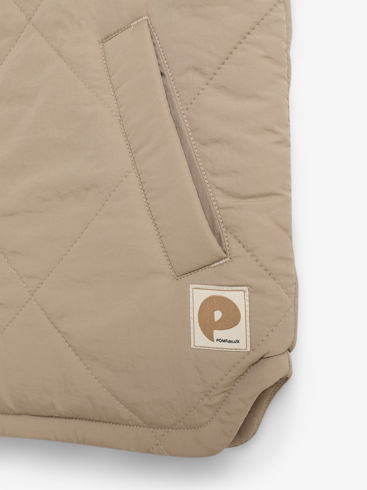 Quilted Gilet - Kids - Dark beige