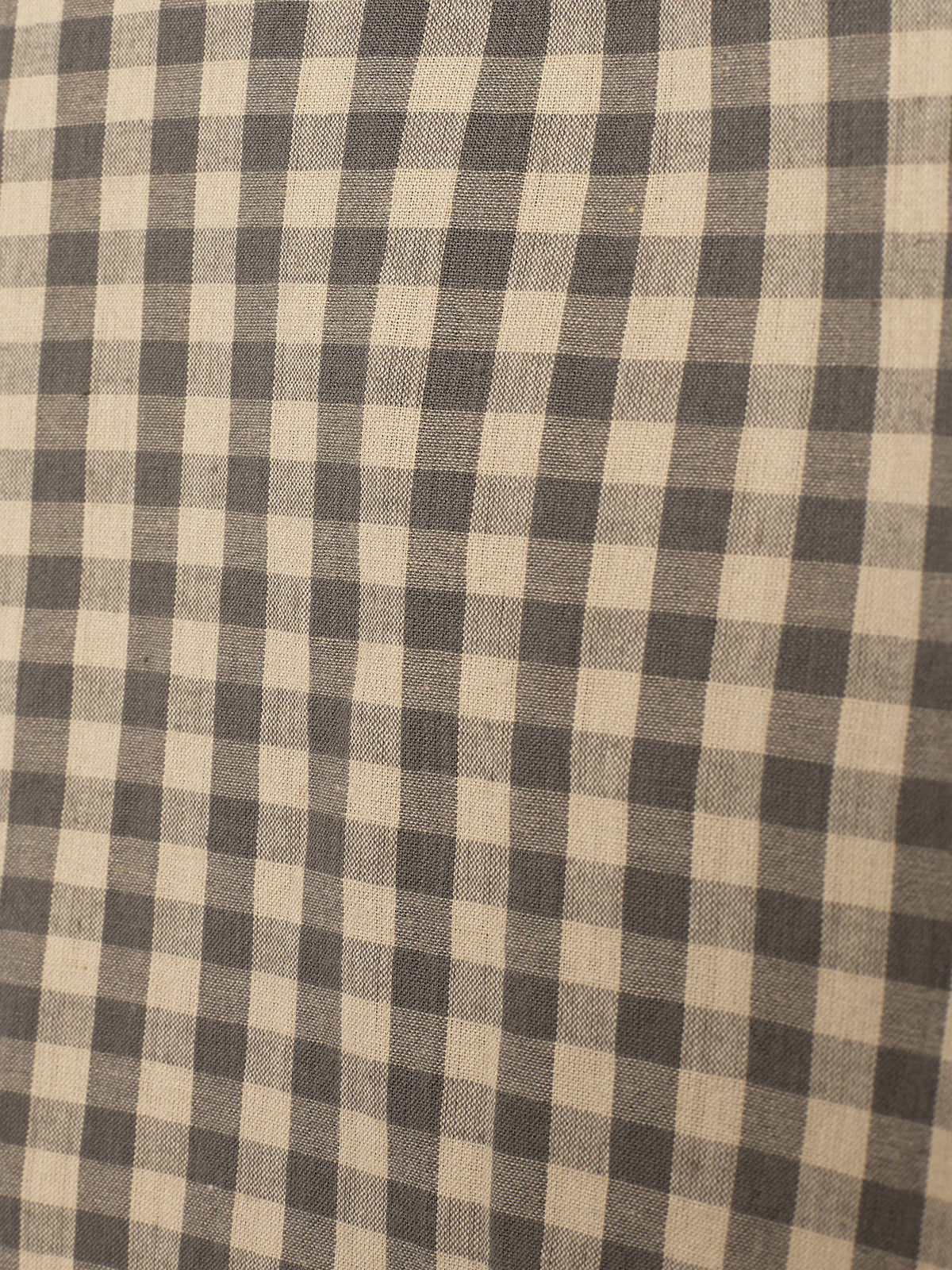 Gingham Cotton Shirt - Little - Grey/Beige