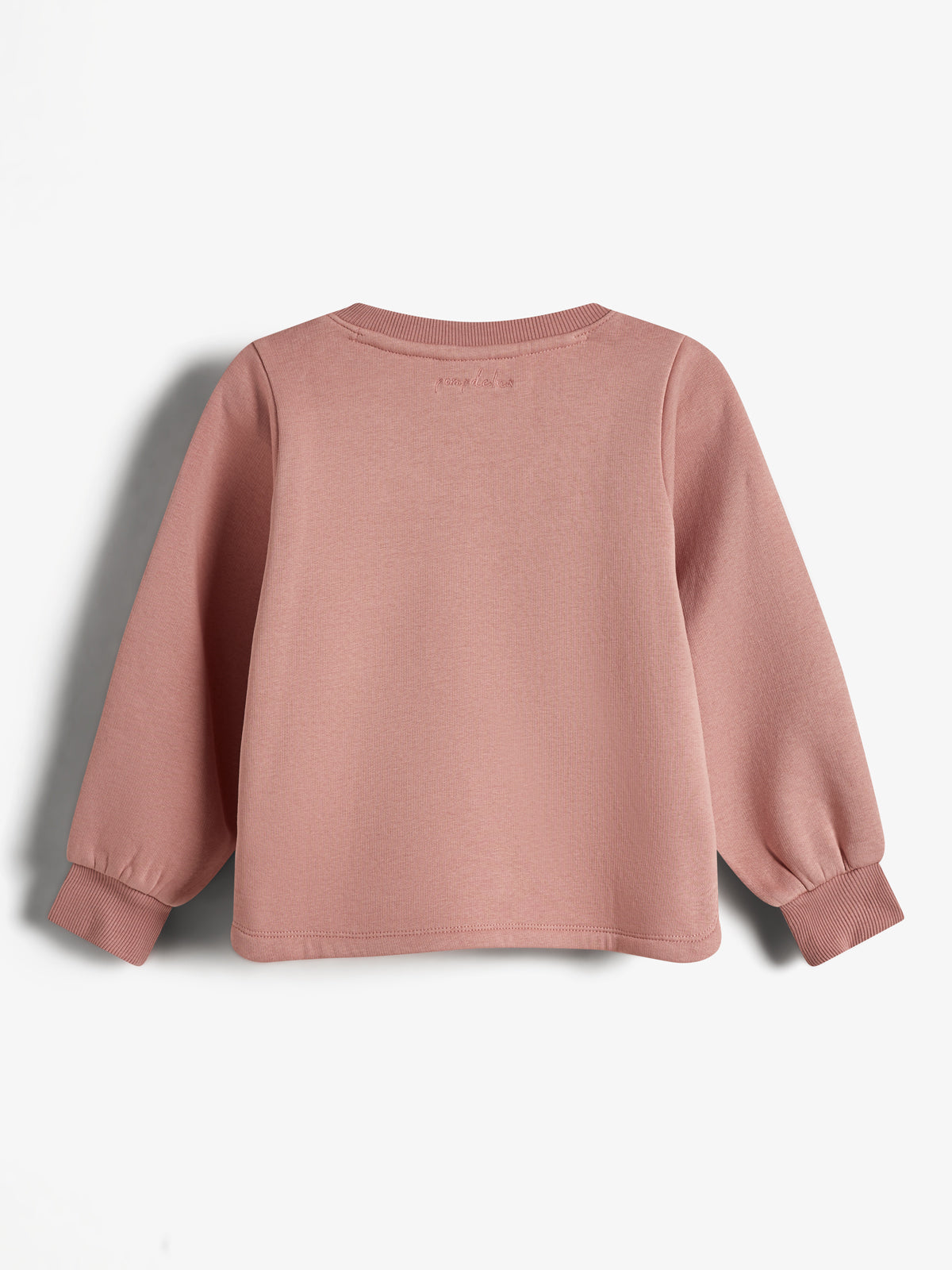 Sweatshirt w. Curved Hem - Kids - Dusty Rose