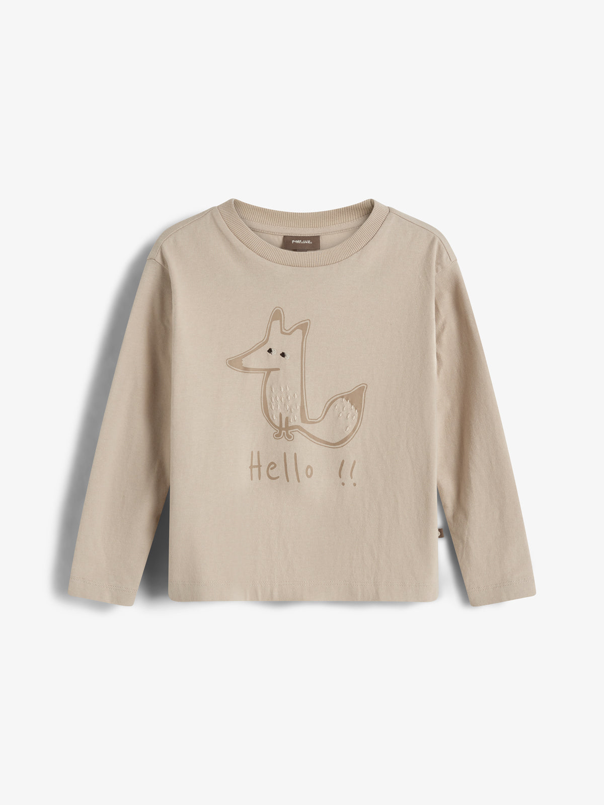 Foxie Long Sleeved T-shirt - Kids - Beige