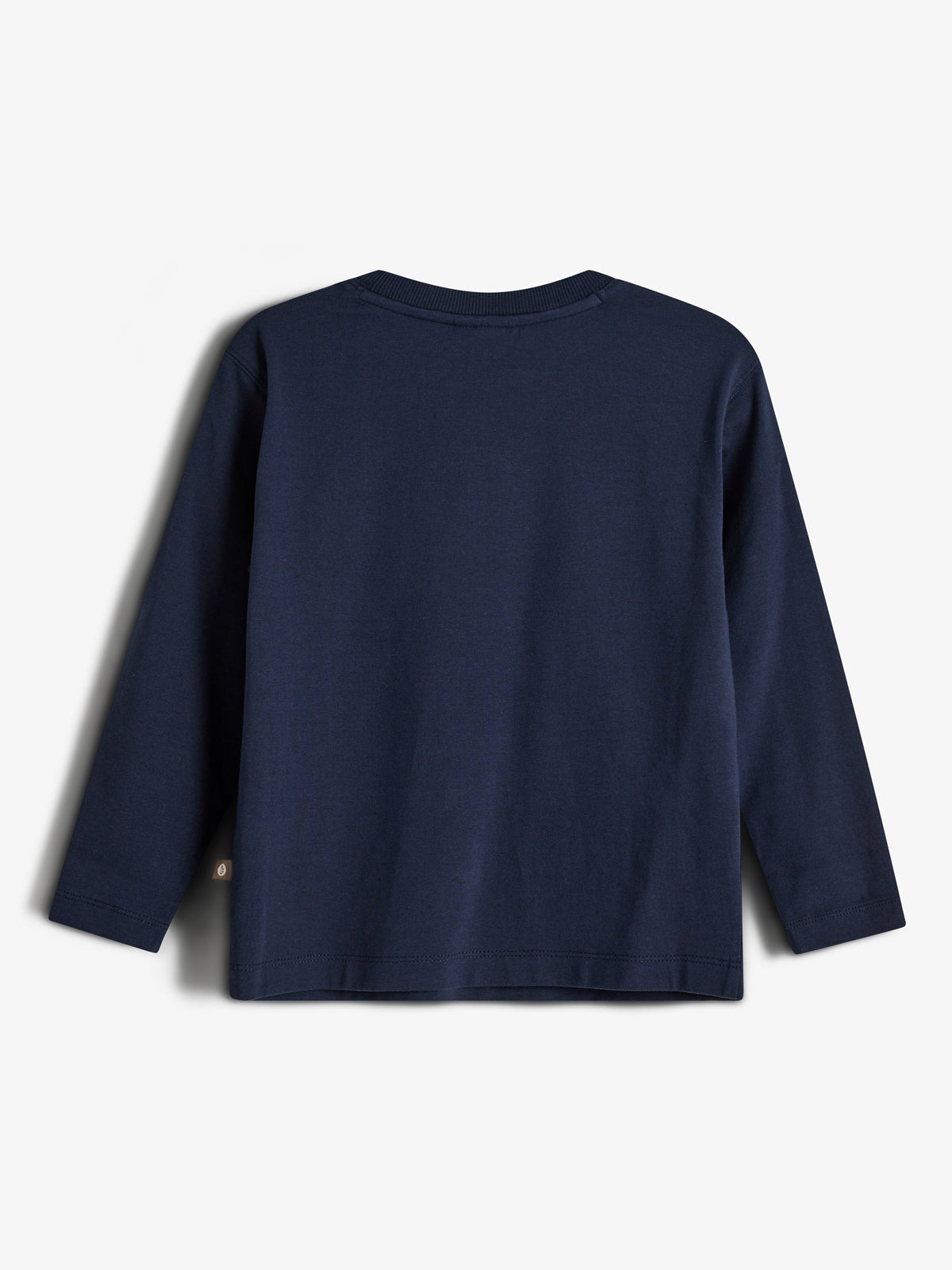 Warp Text Long Sleeve T-shirt - Kids - Navy