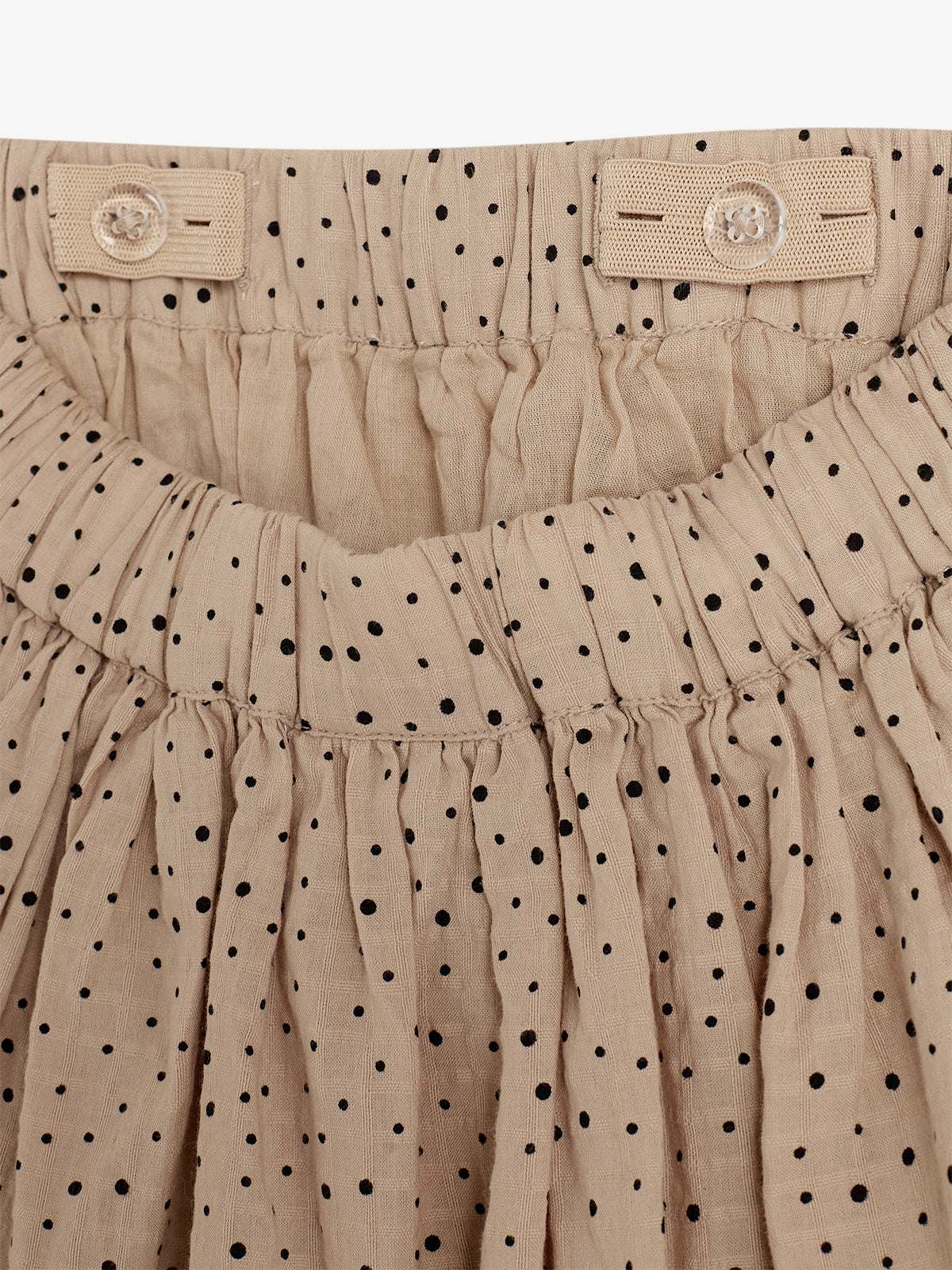 Cotton Skirt w. Micro Dots - Kids - Moonlight