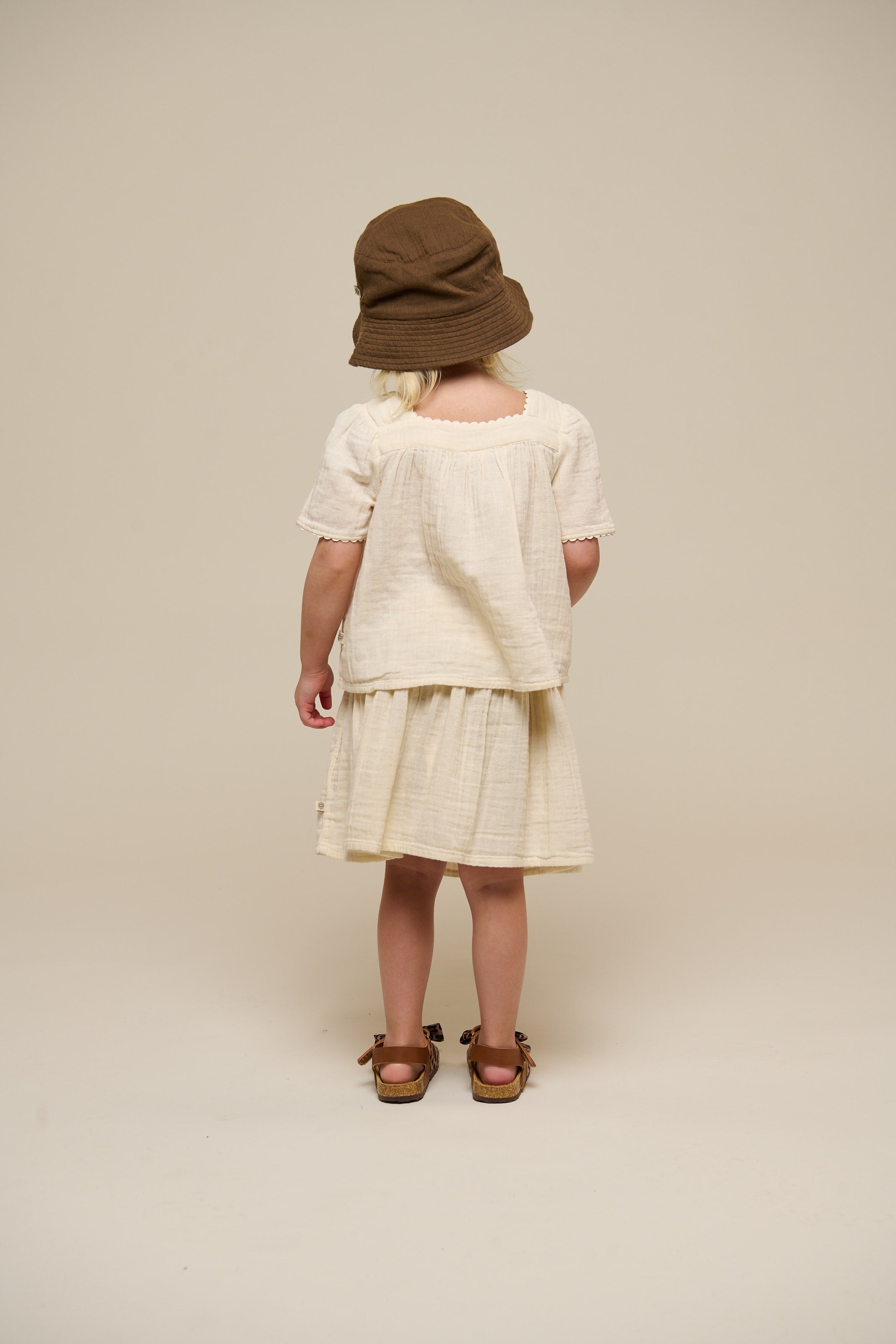 Gauze Skirt - Kids - Off White | 100936 Jasmine