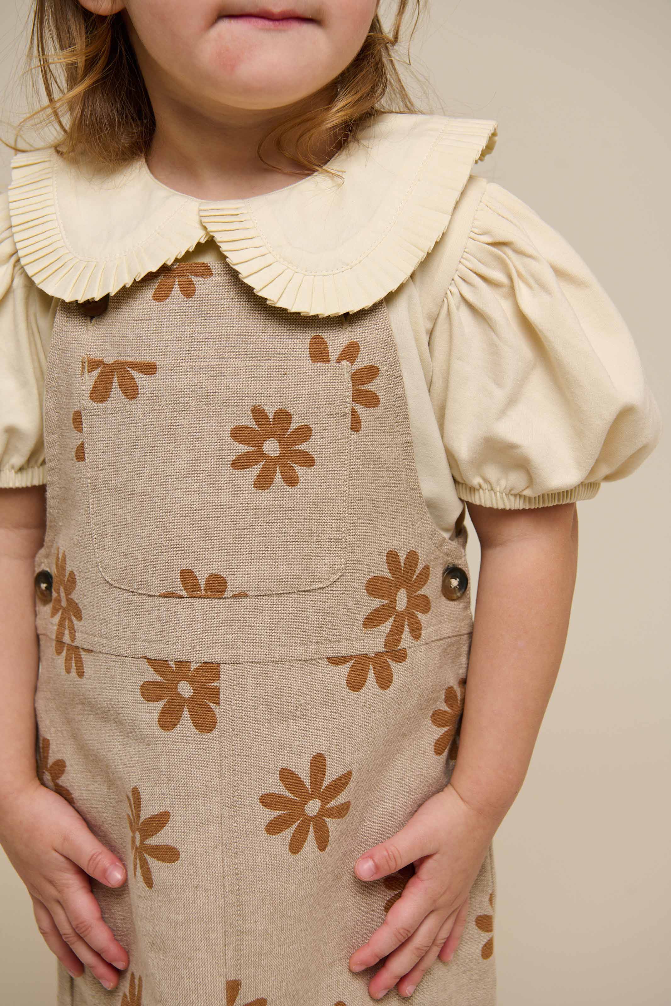 Printed Cotton Spencer - Kids - Sand | 101209 Molly