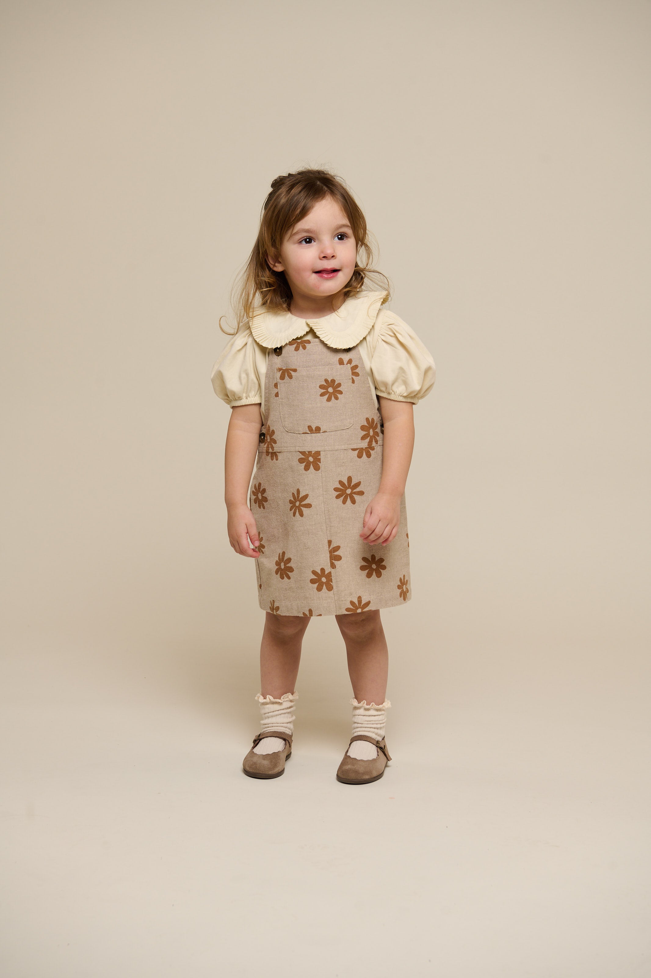 Jersey Blouse with Collar - Kids - OffWhite | 101277 Nini