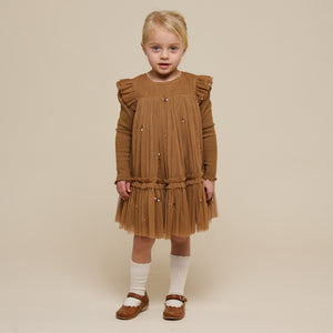 Honeybee Tulle Dress - Kids - Coconut | 100964 Daisy