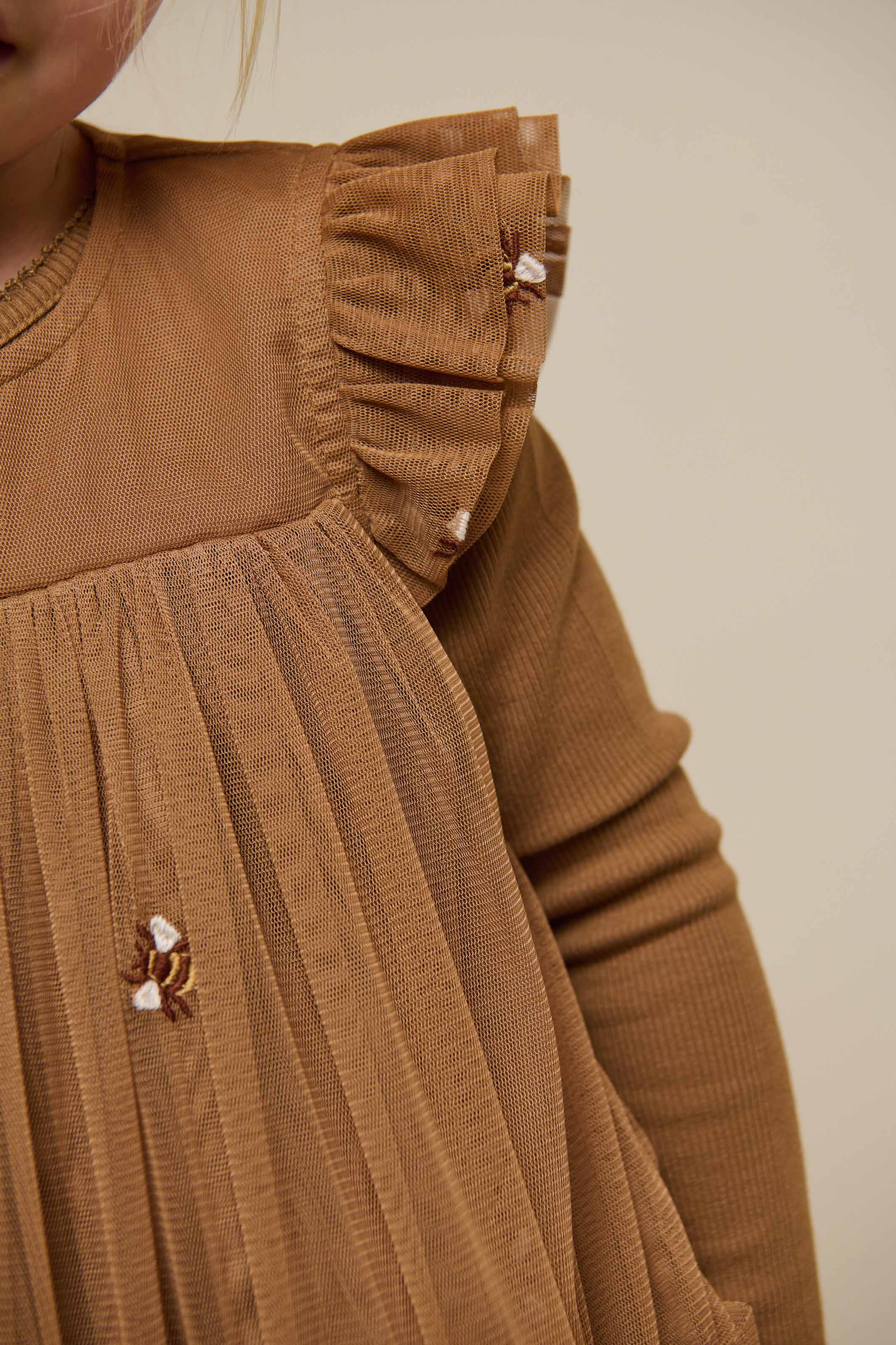 Honeybee Tulle Dress - Kids - Coconut | 100964 Daisy