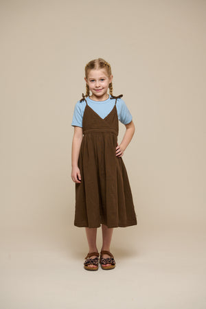 Gauze Strap Dress - Tween - Dark Brown | 100910 Jasmine
