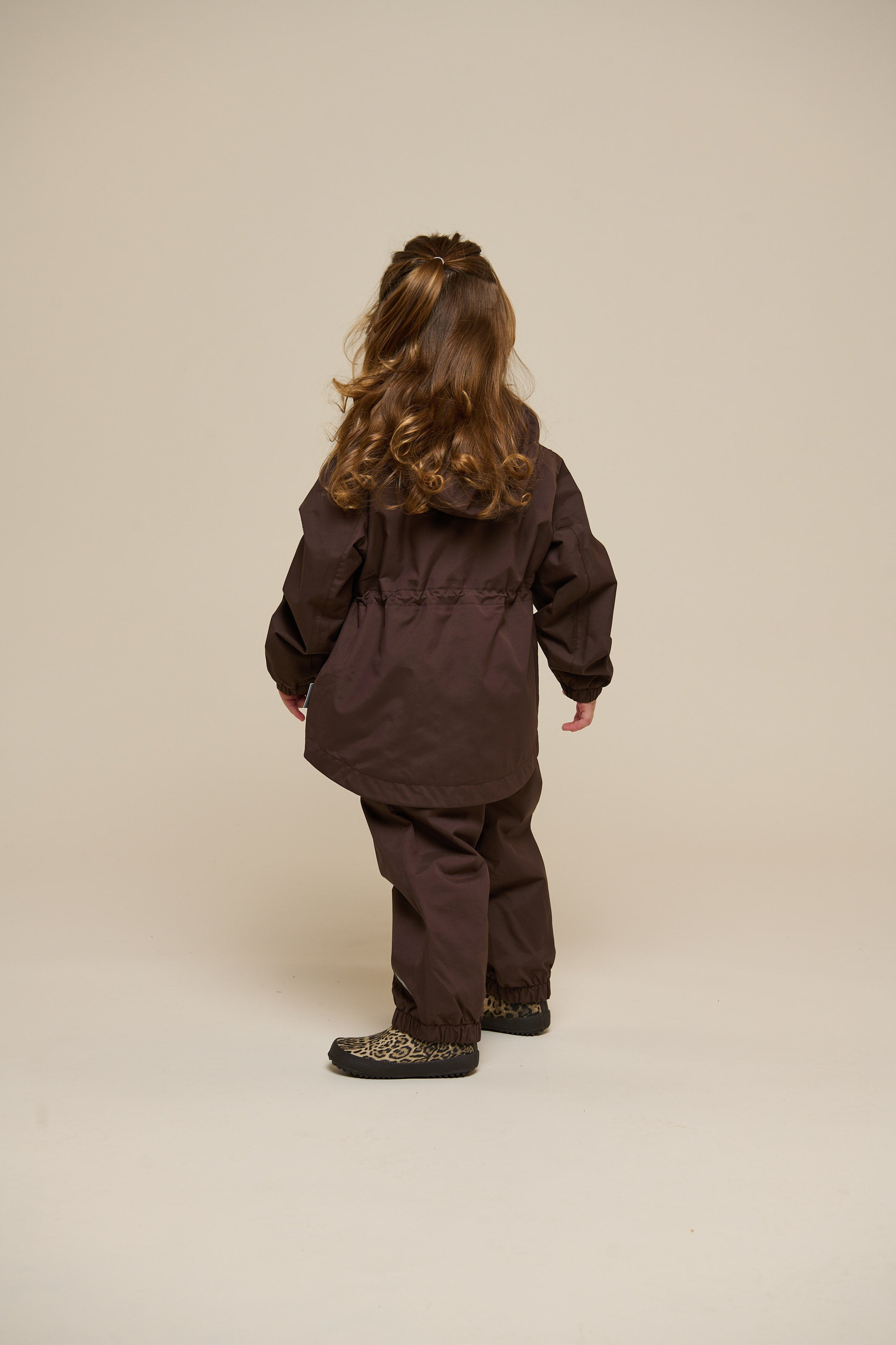 Shell Jacket with Drawstring - Kids - Chocolate | 100497 Lucy