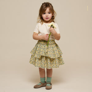 Pointelle t-shirt with contrast picot - Kids - Off White | 101289 Drew