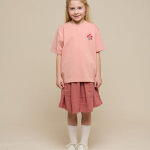Flower Marked T-shirt - Tween - Powder Rose | 101293 Elsa
