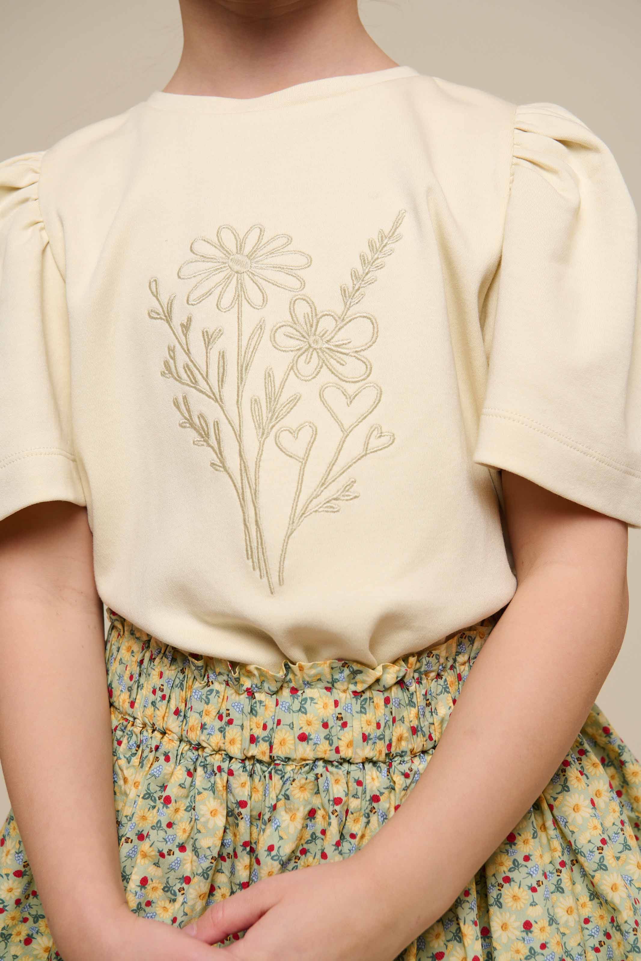 T-shirt With Embroidery - Tween - Offwhite | 101236 Amanda