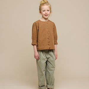 Twill trousers with Dot - Tween - Dusty Green | 100617 Iris