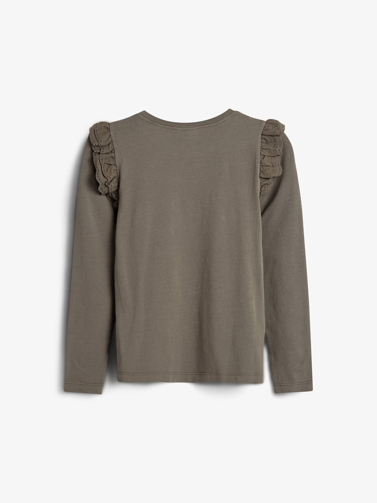 Frill Cap Jersey Blouse - Tween - Green