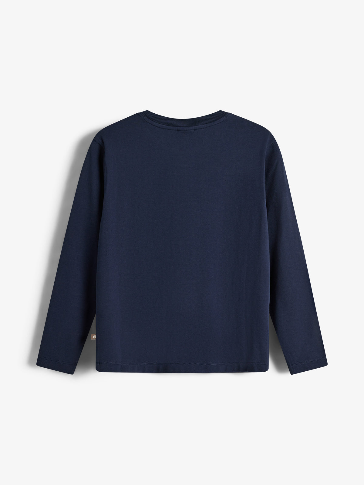 Warp Text Long Sleeve T-shirt - Tween - Navy