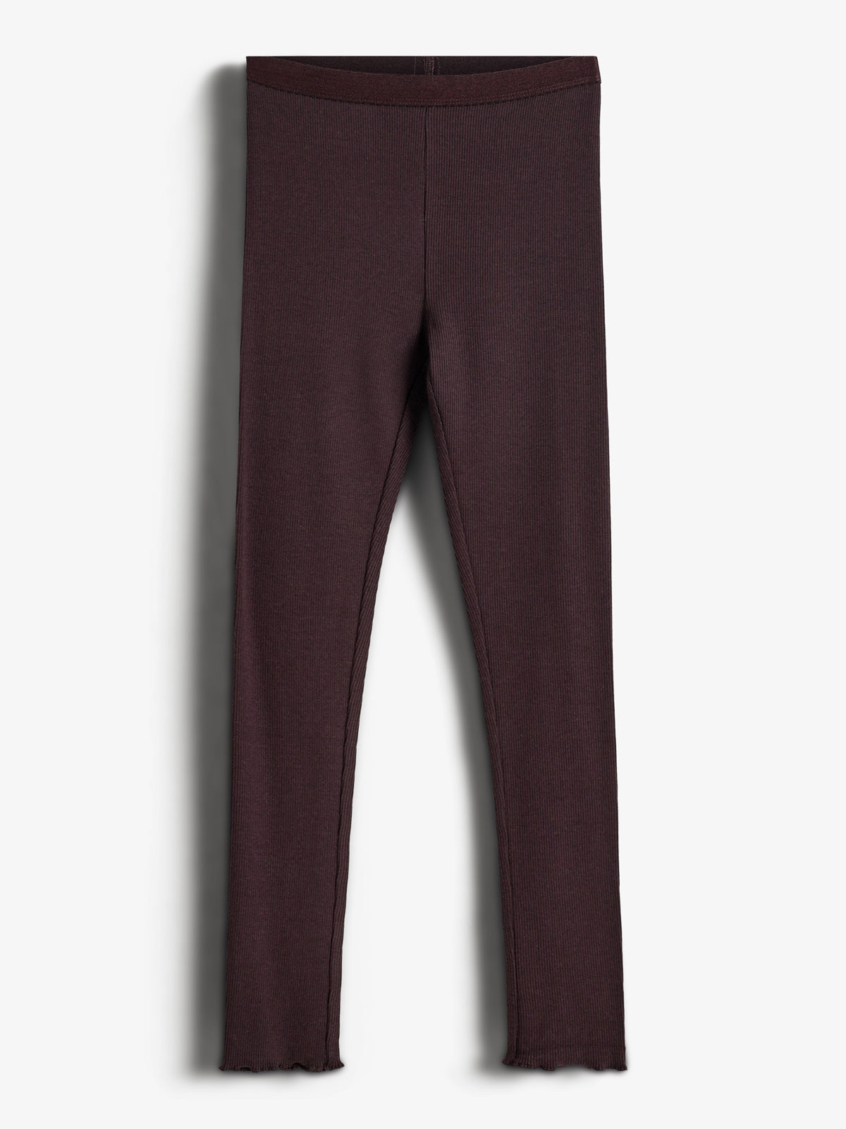 Basic Modal Rib Leggings - Tween - Dark Purple