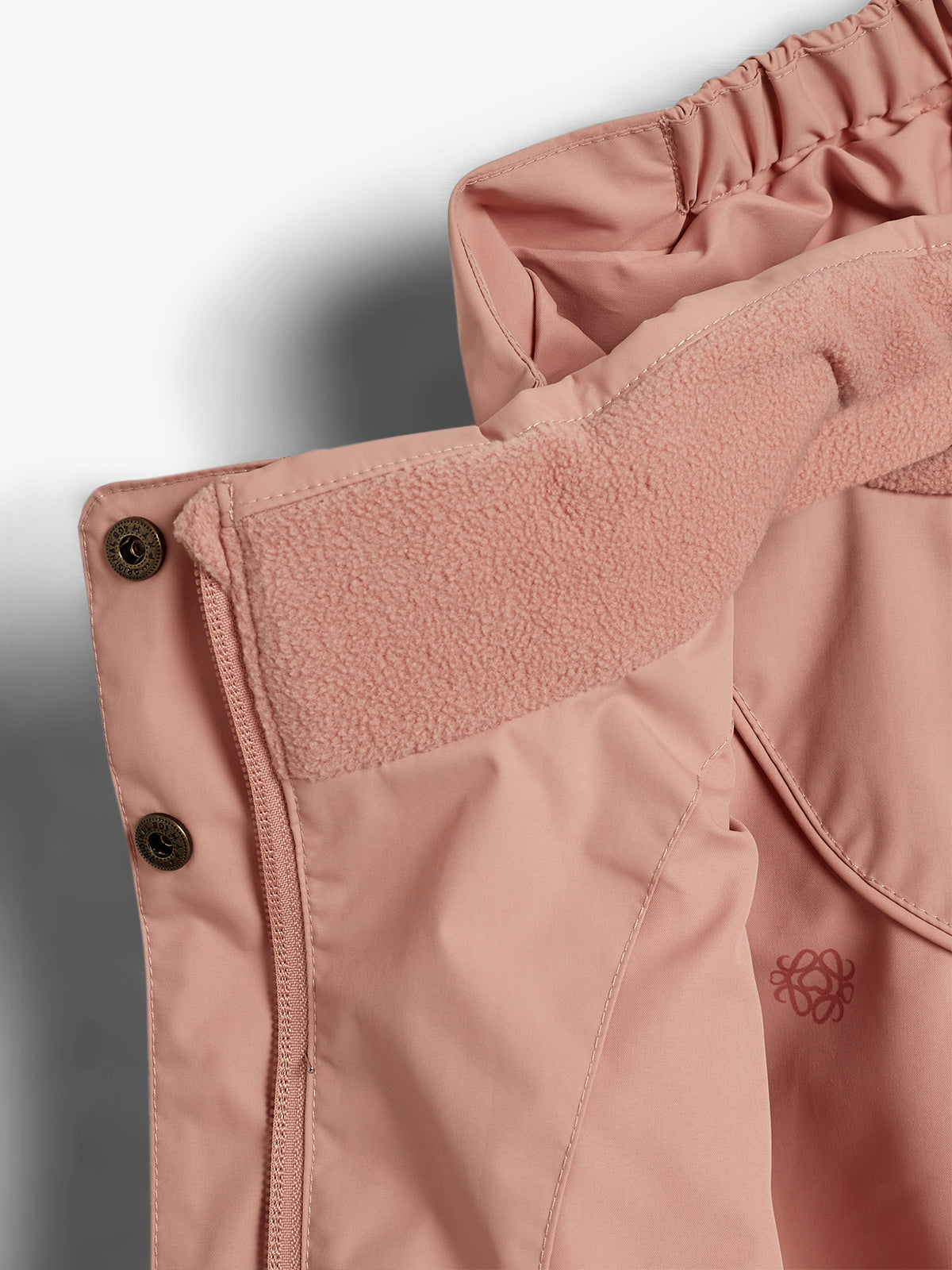 Rain Jacket w. Drawstring - Tween - Dusty Rose