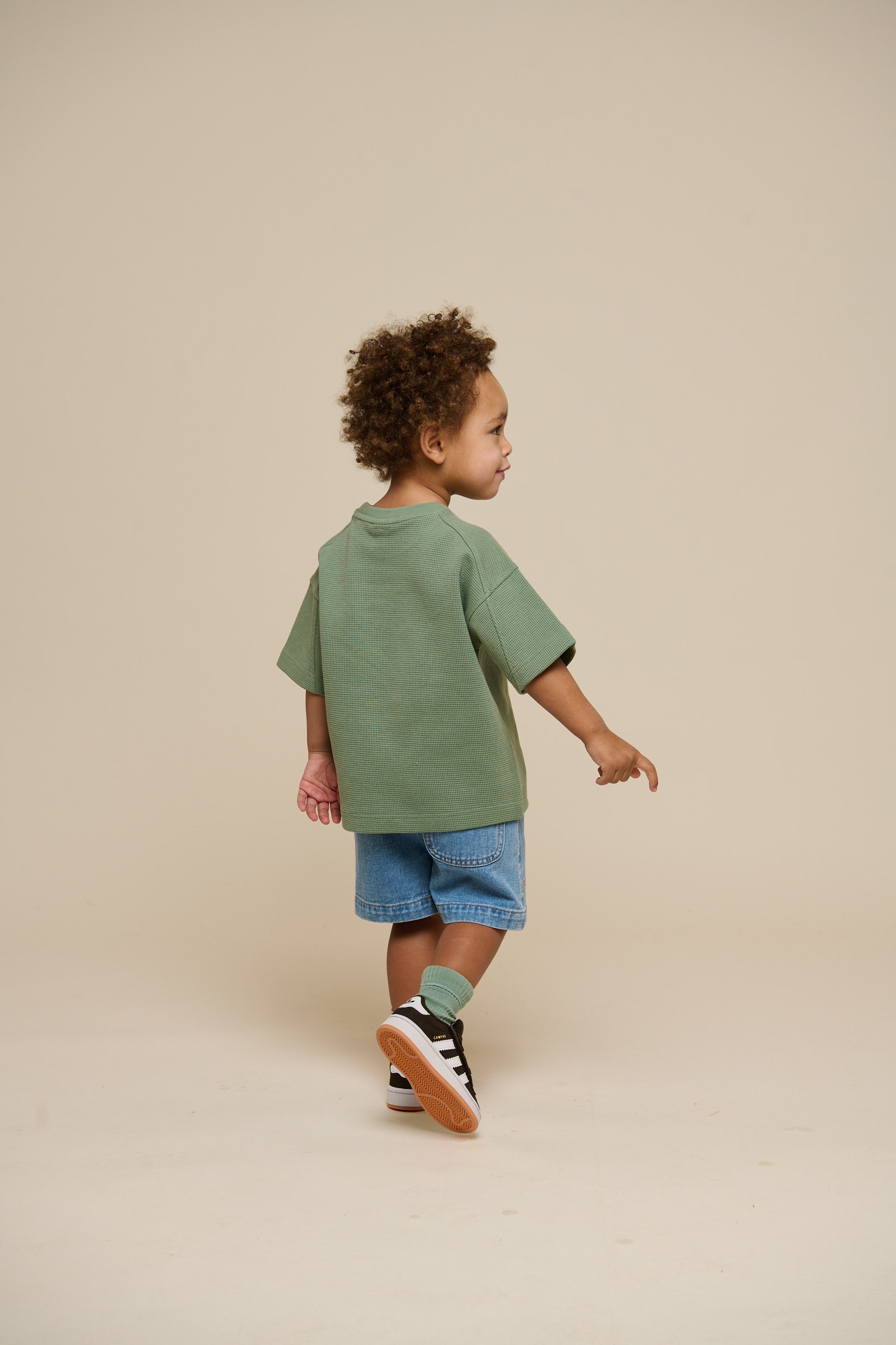 Pull-On Denim Shorts - Kids - Light Blue Denim | 101026 Gavin