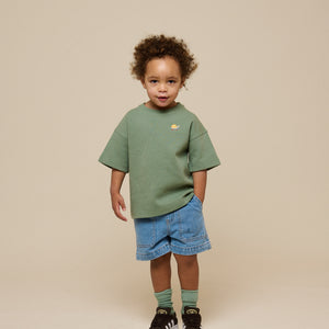 Pull-On Denim Shorts - Kids - Light Blue Denim | 101026 Gavin