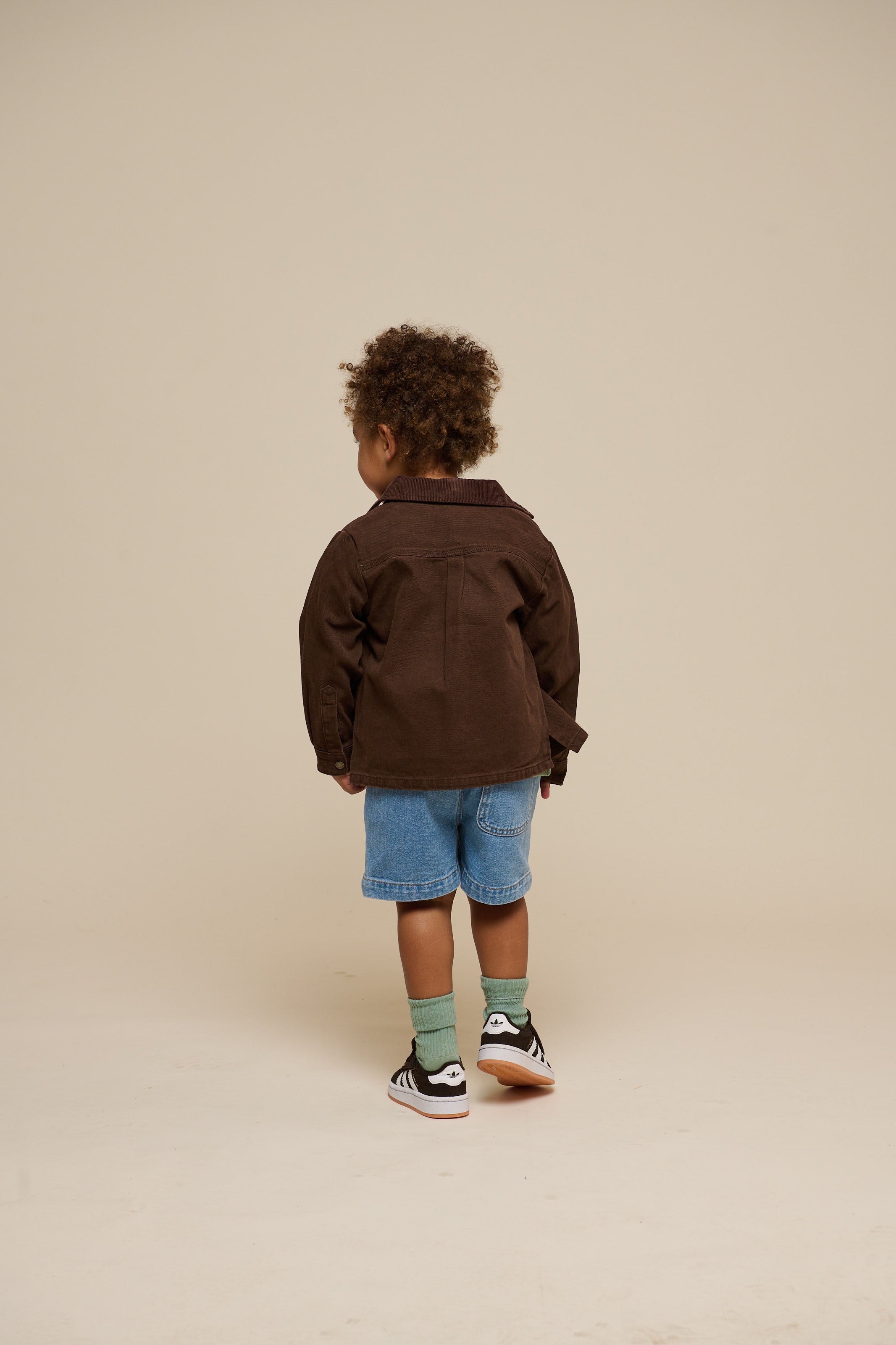 Twill Overshirt - Kids - Chocolate | 100610 Carter