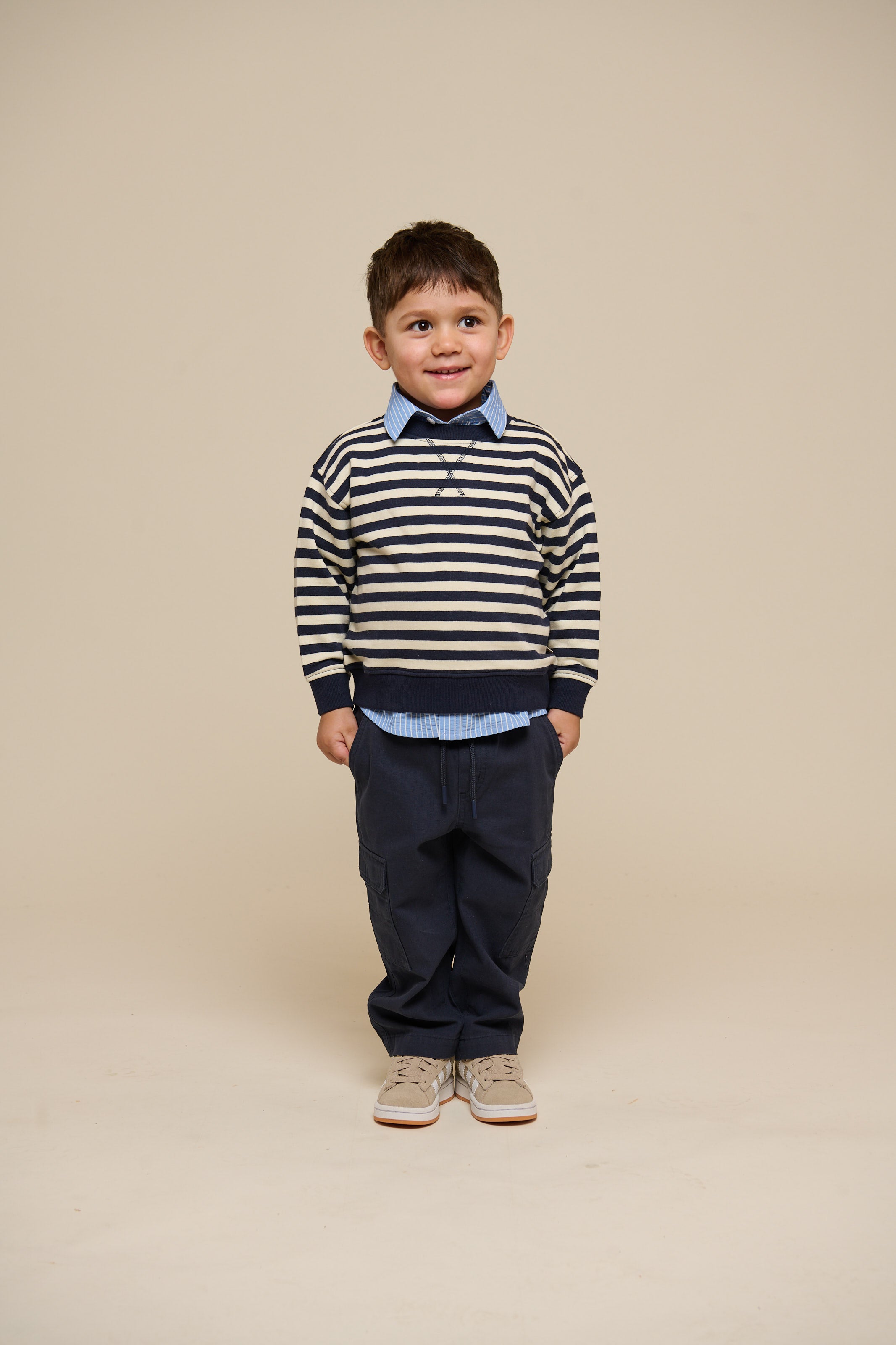 Canvas Trousers - Kids - Navy | 101134 Isack