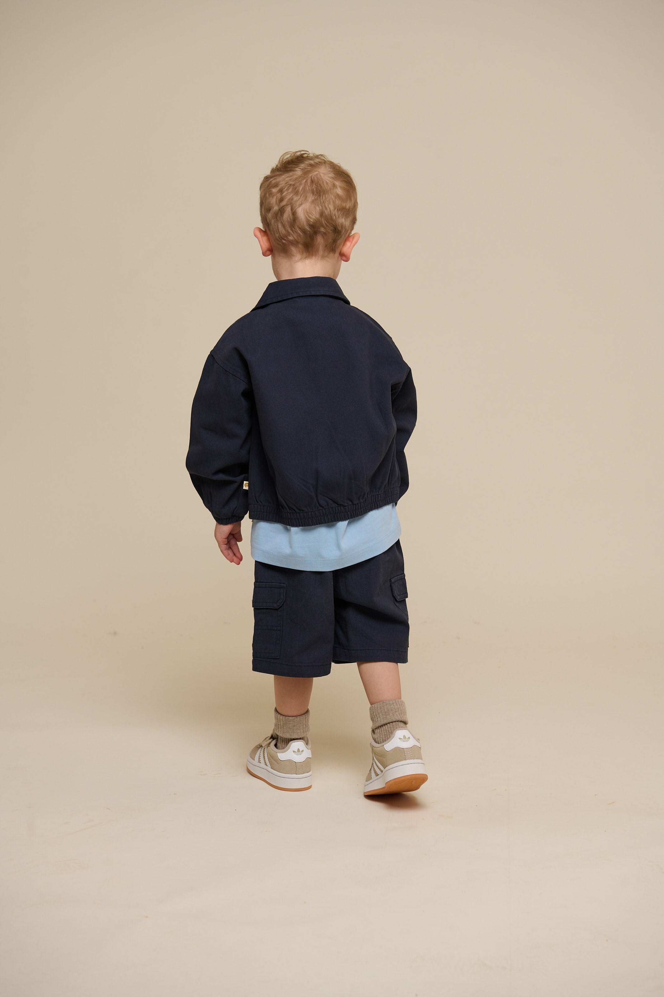 Canvas Bomber Jacket - Kids - Navy | 101138 Isack