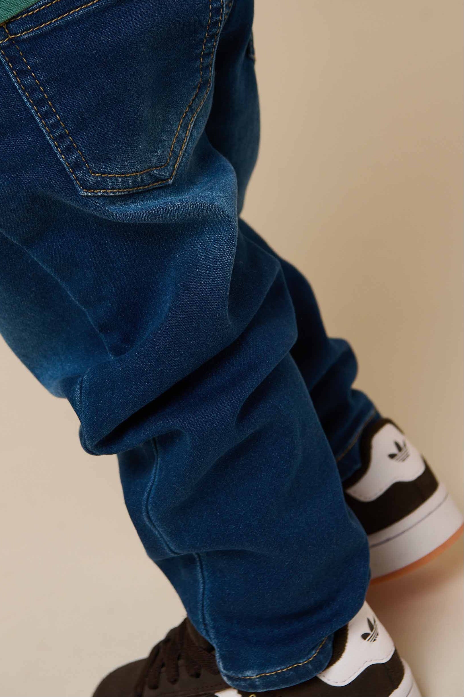 Sweat Denim Pull-on Jeans - All - Blue Denim | 100656 Ancher