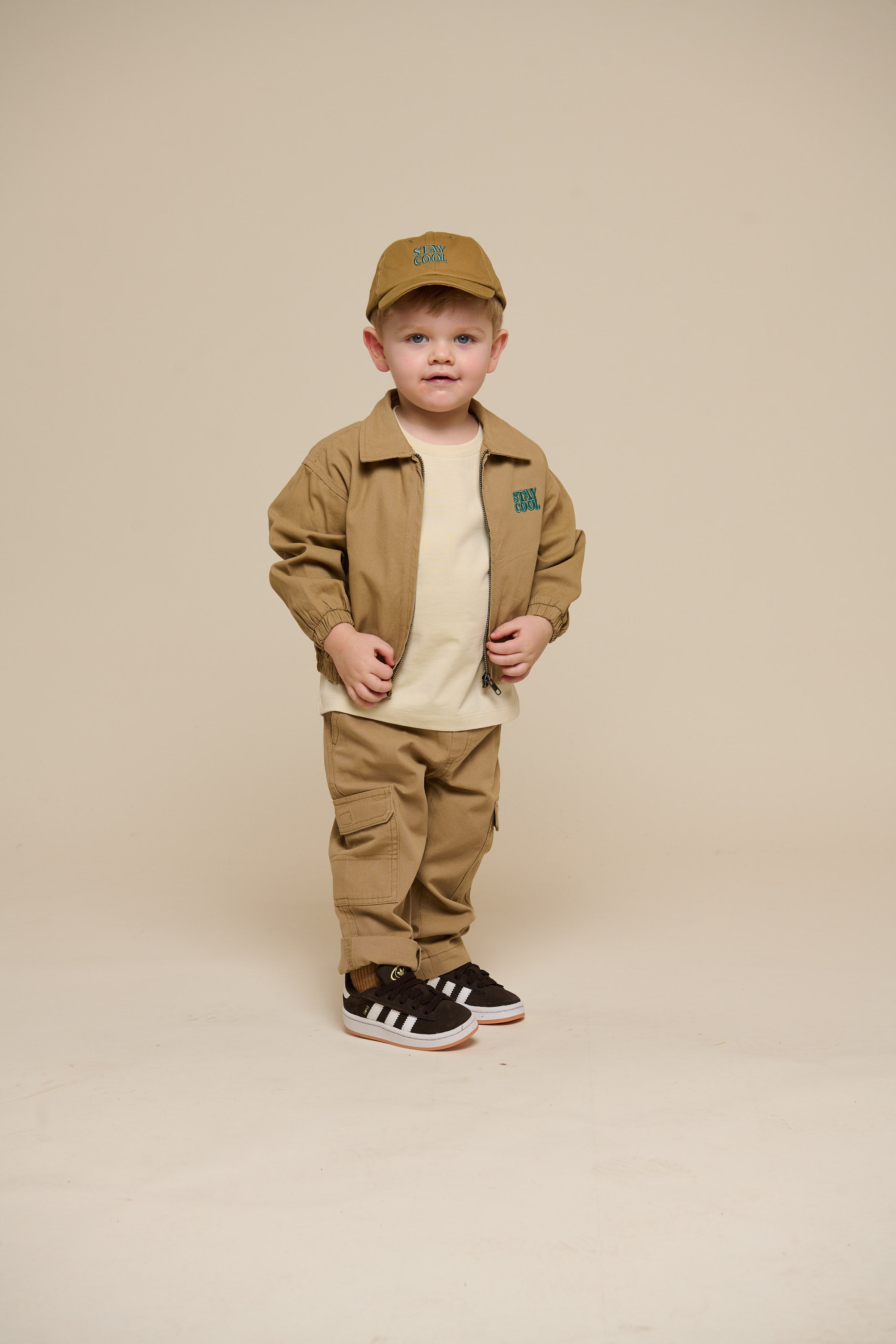 Canvas Bomber Jacket - Kids - Khaki | 101136 Isack