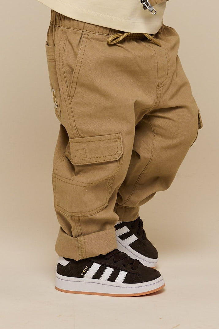 Canvas Trousers - Kids - Khaki | 101132 Isack