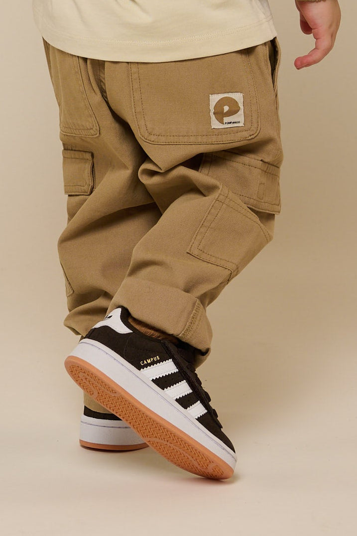 Canvas Trousers - Kids - Khaki | 101132 Isack