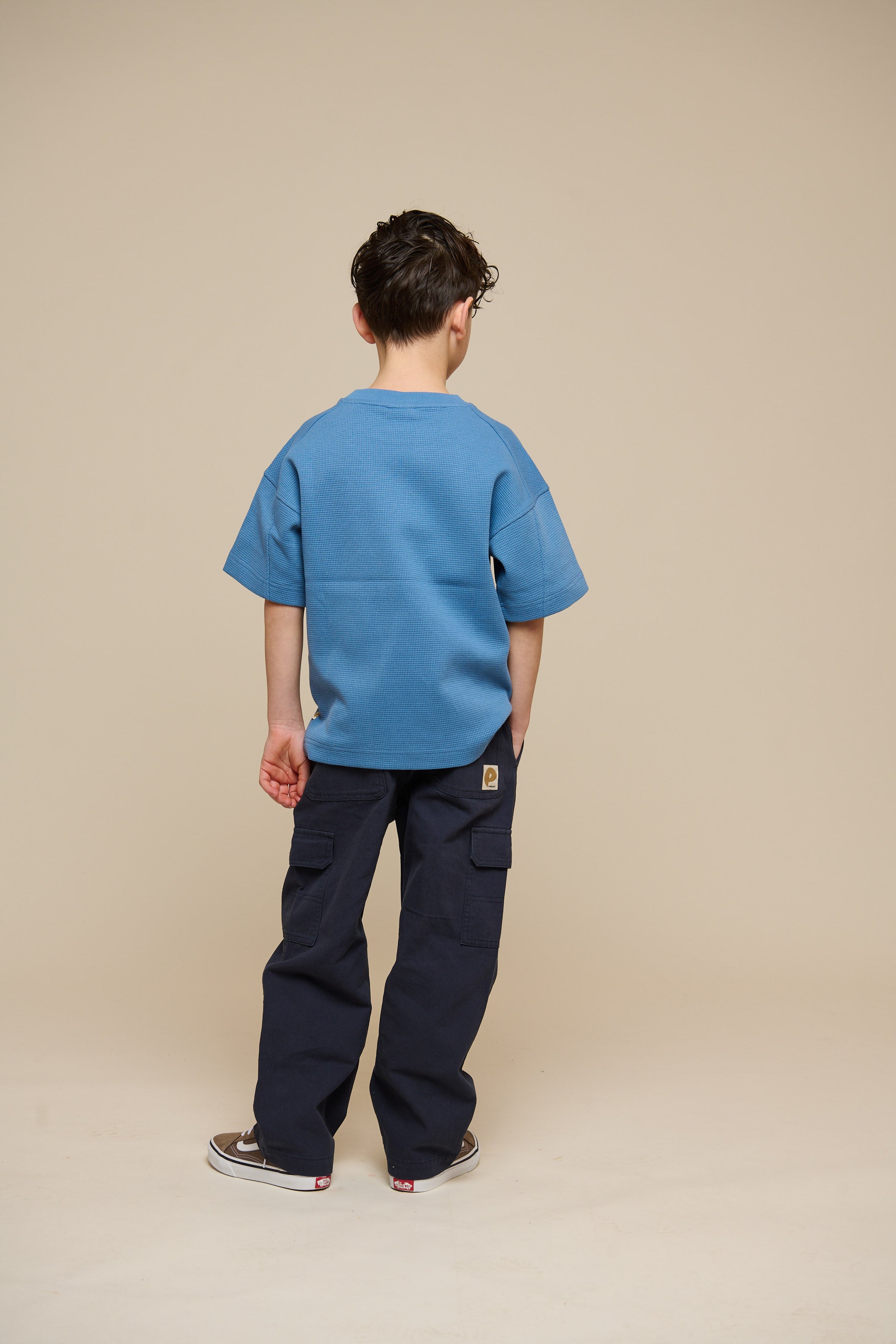 Waffle T-shirt - Tween - Dusty Blue | 101151 Evan