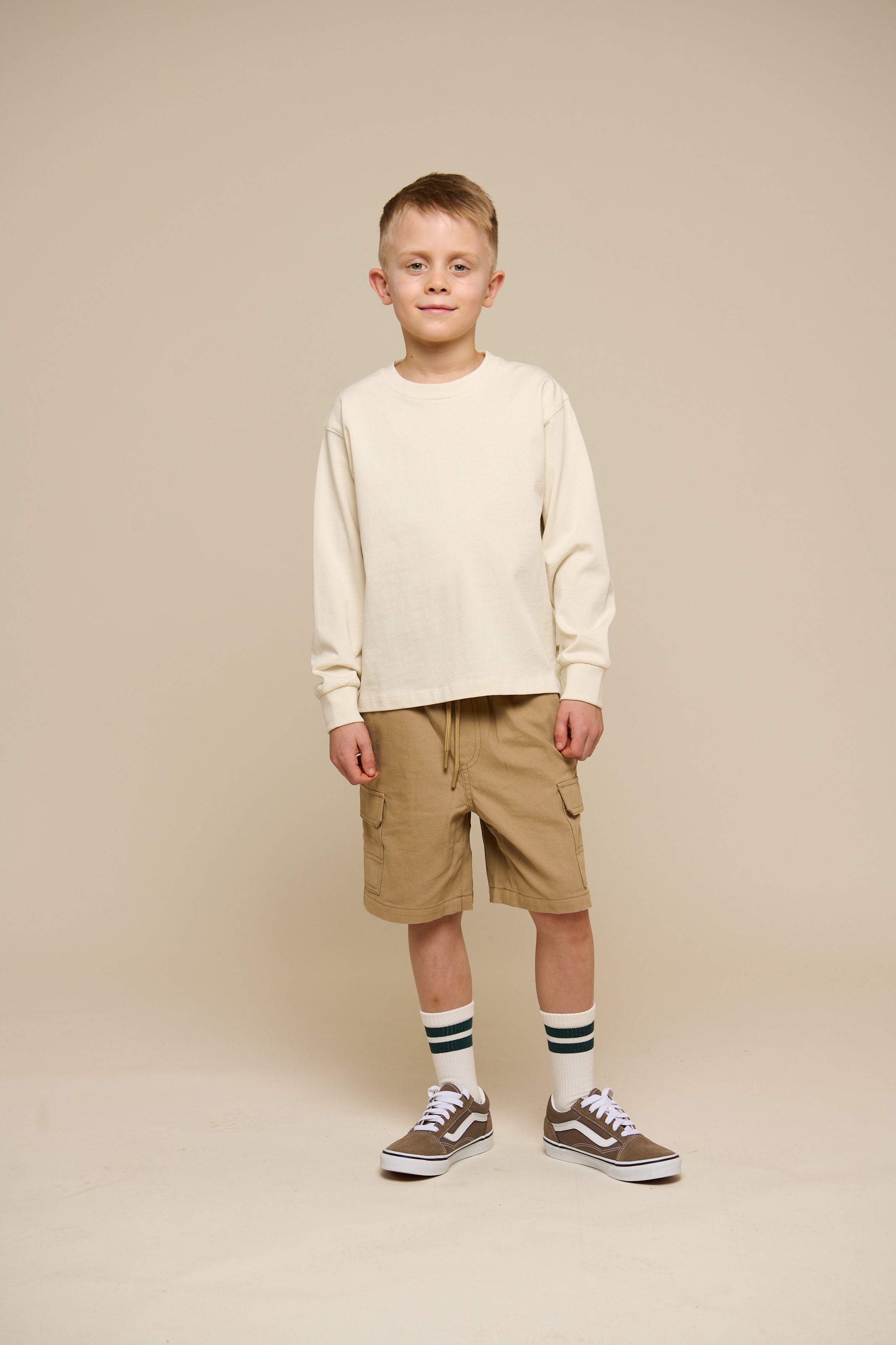 Oversized Long Sleeve T-shirt - Tween - Off White | 100853 August