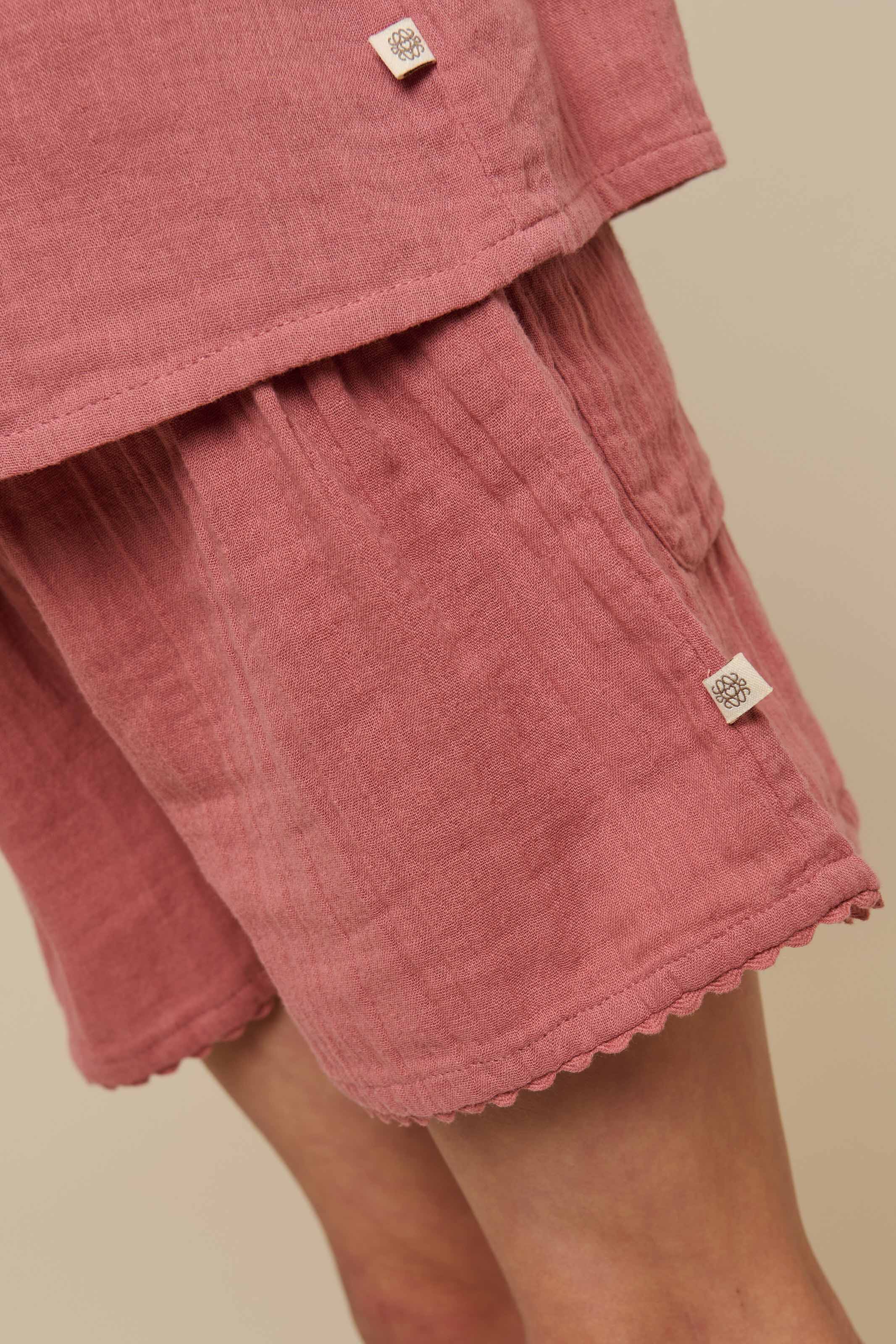 Gauze Shorts - Tween - Old Rose | 100927 Jasmine